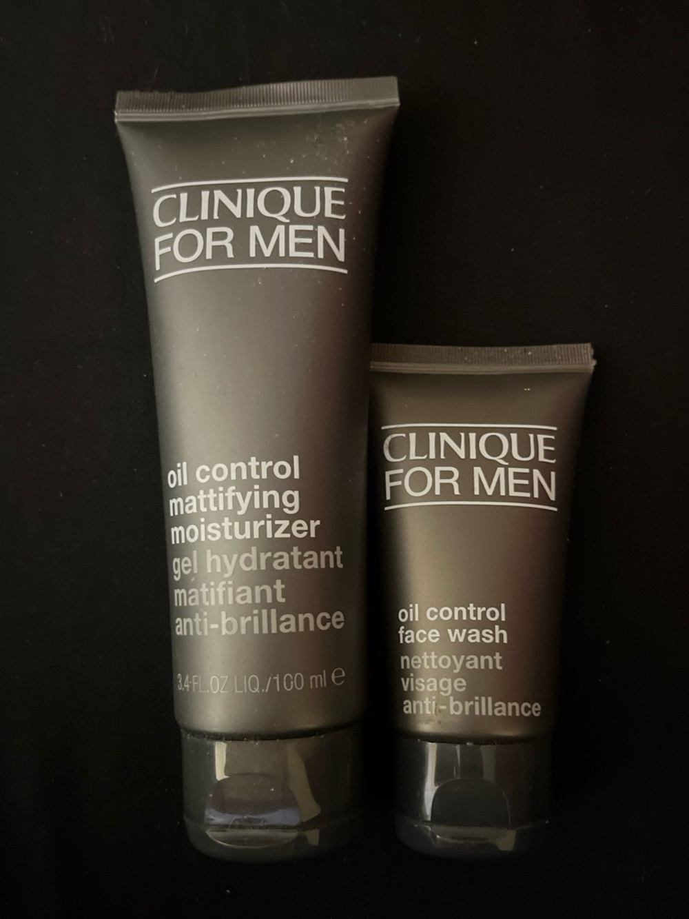 Clinique For Men Oil Control Mattifying Moisturizer 3.4oz & Face Wash 1.7oz NEW